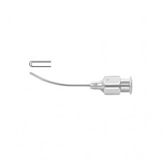 Stevens Sub Tenon's Anesthesia Cannula Gently Curved - Flat Tip Stainless Steel, Gauge 19